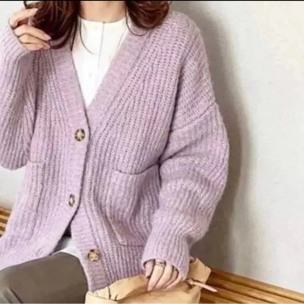 NWT ZARA Blogger Fav. Patch Pocket Knit Jacket - Picture 9 of 12